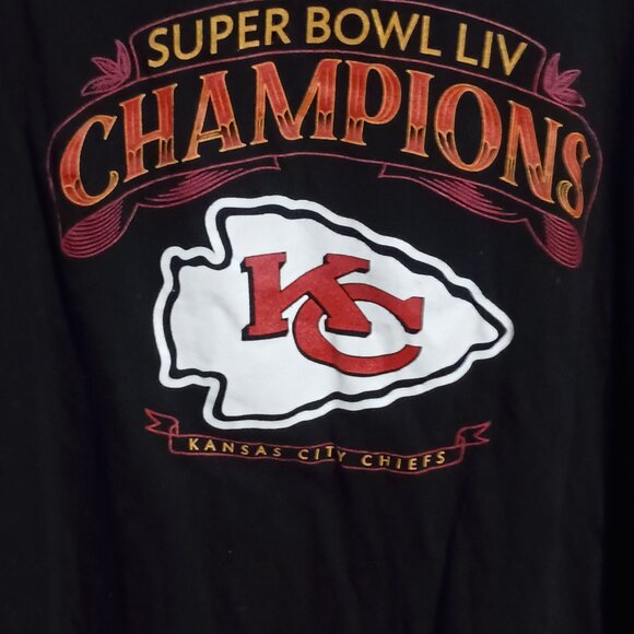 Kansas City Chiefs Super Bowl LVII Champions Long Sleeve T-shirt Size XL Black - Picture 7 of 11